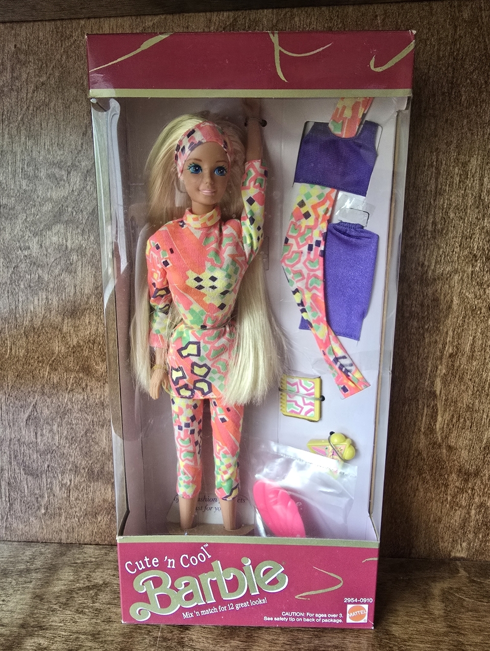 Vintage 1991 Mattel Target Exclusive Cute 'n Cool Barbie Doll Blonde #2954 NRFB